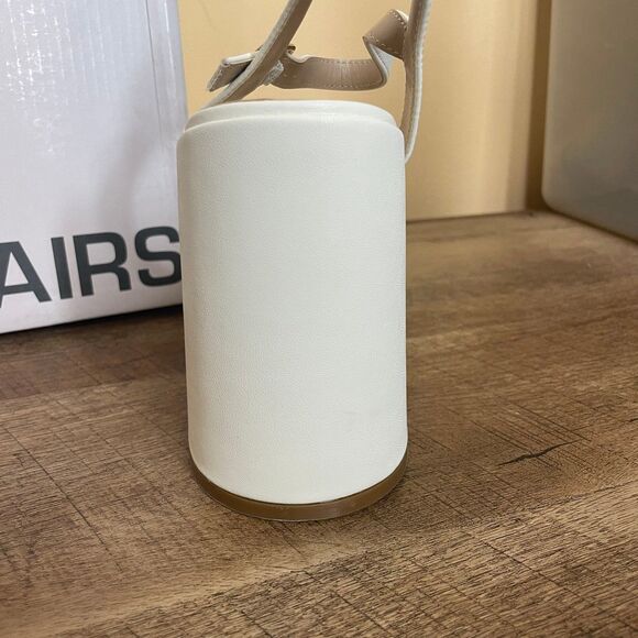 Size 8.5 NIB Dream Pairs off White Platform Open Toe Heels shoes - Picture 6 of 8